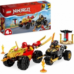 Lego Ninjago Car and Motorcycle Battle of Kai and Ras.