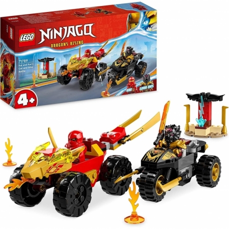 Lego Ninjago Car and Motorcycle Battle of Kai and Ras.