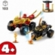 Lego Ninjago Car and Motorcycle Battle of Kai and Ras.