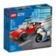 Police Motorcycle and Getaway Car