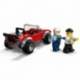 Police Motorcycle and Getaway Car