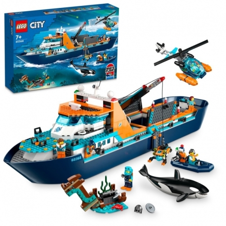 LEGO 60368 Exploradores del Ártico Barco