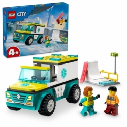 LEGO 60403 Emergency Ambulance and Boy with Snowboard