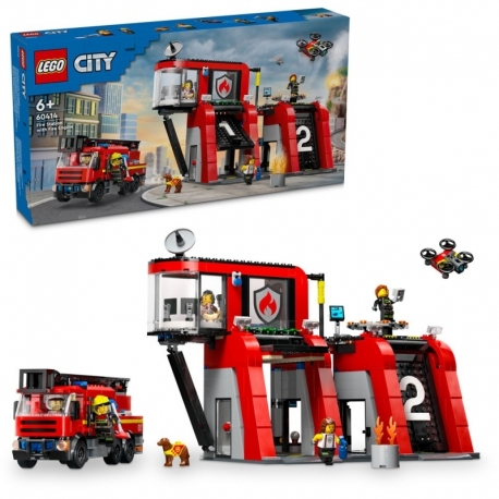 LEGO 60414 Fire Station with Fire Truck