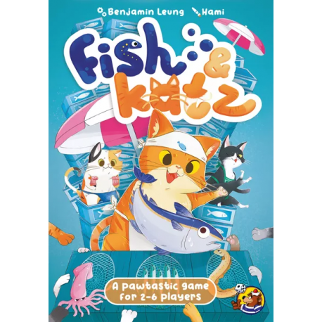 Juego de cartas Fish & Katz (Inglés) de HeidelBär Games