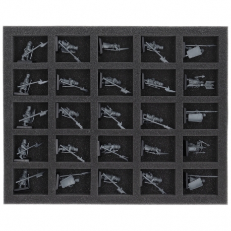 FS040A039 Feldherr foam tray for Kingdom of Bretonnia - 25 compartments