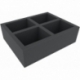 FS100A010 Feldherr foam tray for Tribes of Orcs and Goblins - 4 compartments