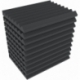 DDMFLY040 360 mm x 260 mm x 28 mm Feldherr zig-zag foam insert lengthwise for Euro containers 40 x 30