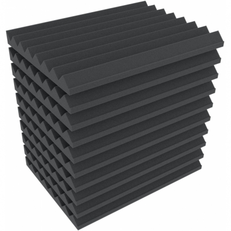 DDMFLY040 360 mm x 260 mm x 28 mm Feldherr zig-zag foam insert lengthwise for Euro containers 40 x 30