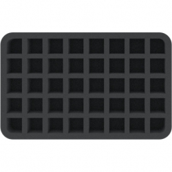 HSMFLX035BO 35 mm Half-Size foam tray with 40 compartments