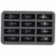 HS085A017 Feldherr foam tray for Kingdom of Bretonnia - 12 compartments