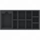 IEMFMA035BO 258 mm x 128 mm x 35 mm foam tray for board games with 10 compartments