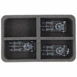 HS100A017 Half-Size foam tray for Tomb Kings of Khemri - 4 compartments