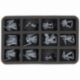 HS050A147 Feldherr foam tray for Space Marines - 12 compartments