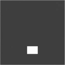 BXMFLU010 312 mm x 312 mm x 10 mm Foam Tray topper with a hole