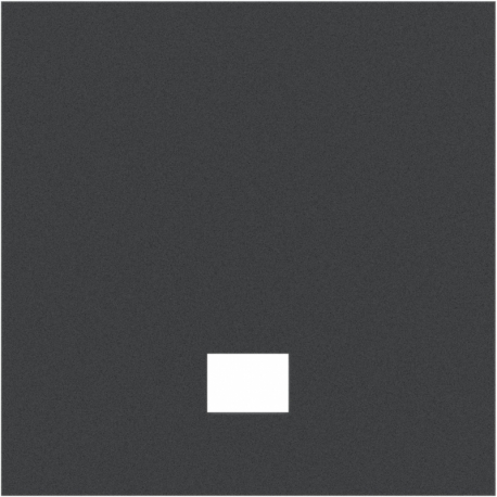 BXMFLU010 312 mm x 312 mm x 10 mm Foam Tray topper with a hole