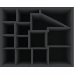 IYMFLT115BO 300 mm x 245 mm x 115 mm foam tray for board games with 14 compartments