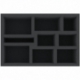 IJMFLQ050BO 219 mm x 146 mm x 50 mm foam tray for board games with 9 compartments