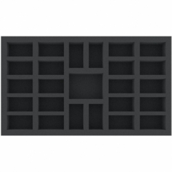 IXMFLS035BO 300 mm x 175 mm x 35 mm foam tray for board games with 25 compartments