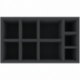 IXMFLR080BO 300 mm x 175 mm x 80 mm foam tray for board games with 9 compartments