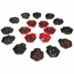 Feldherr SHELL token tray set for Darkest Dungeon: The Board Game - 18 trays