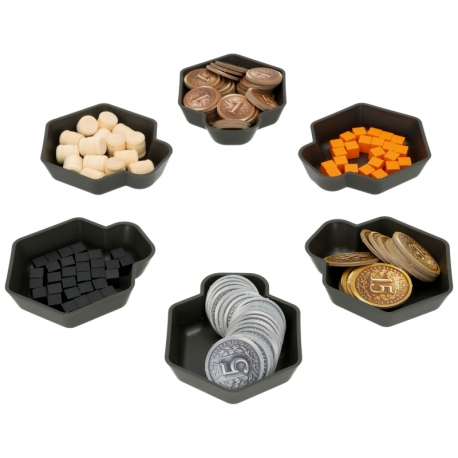 Feldherr SHELL token tray set for Brass: Birmingham - 6 trays