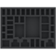 HBMFLH040BO 394 mm x 294 mm x 40 mm foam tray for board games with 36 compartments