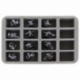 HS050A143 Feldherr bandeja de espuma para los devoradores de carne Courts - 16 compartimentos