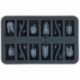 HS035A068 Half-Size foam tray for Legions Imperialis - 16 compartments