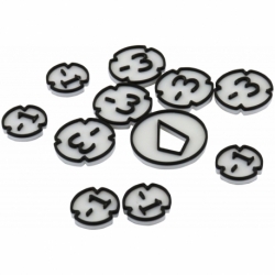 Feldherr token set multicolor for Disney Lorcana