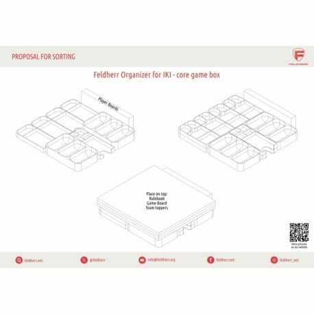 Feldherr Organizer Insert for IKI - core game box