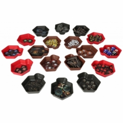 Feldherr SHELL token tray set for Resident Evil: The Board Game - 18 trays
