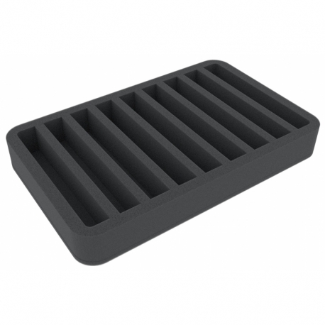 HSMFLC035BO5 35 mm Half-Size foam tray with 9 compartments