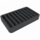 HSMFLC040BO 40 mm Half-Size foam tray with 9 compartments