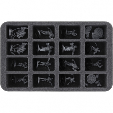 Feldherr Half-Size Case 50 for Blood Bowl - 16 Miniatures