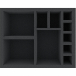 FSMFKV110BO 110 mm Full-Size foam tray with 10 compartments
