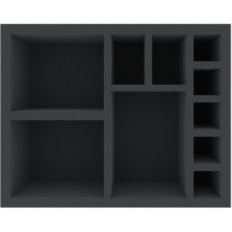 FSMFKV110BO 110 mm Full-Size foam tray with 10 compartments