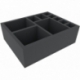 FSMFKV110BO 110 mm Full-Size foam tray with 10 compartments