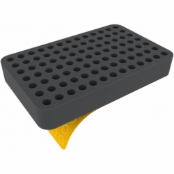HSMFKA040S 40 mm Half-Size foam tray with 91 compartments - self-adhesive