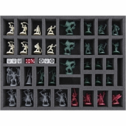 Feldherr foam Set + Organizer Insert for HeroQuest (2021) Core Game + 4 Expansions - core game box