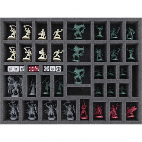 Feldherr foam Set + Organizer Insert for HeroQuest (2021) Core Game + 4 Expansions - core game box