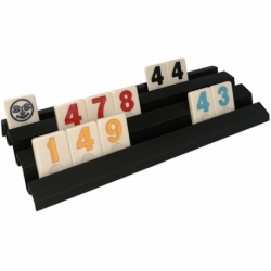 4 pcs. value set Feldherr plastic rack for Rummikub Large Numbers Edition - 3 slots