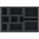 IJMFKN050BO 219 mm x 146 mm x 50 mm foam tray for board games with 9 compartments