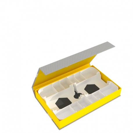 Feldherr Magnetic Box yellow for Star Wars Shatterpoint: tokens and cards
