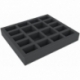 IHMFKI040BO 285 mm x 245 mm x 40 mm foam tray for board games with 18 compartments