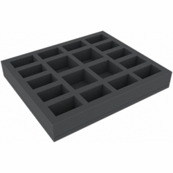 IHMFKI040BO 285 mm x 245 mm x 40 mm foam tray for board games with 18 compartments