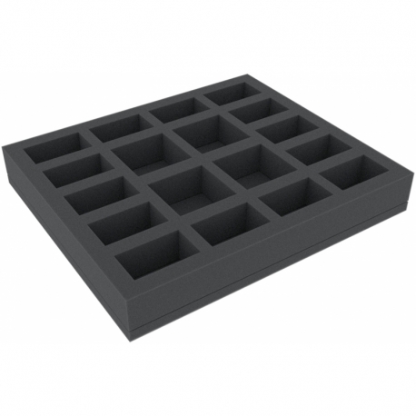 IHMFKI040BO 285 mm x 245 mm x 40 mm foam tray for board games with 18 compartments