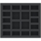 IHMFKI040BO 285 mm x 245 mm x 40 mm foam tray for board games with 18 compartments