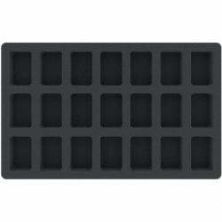 IG035A001 foam tray for Really Useful Boxes - 21 miniatures