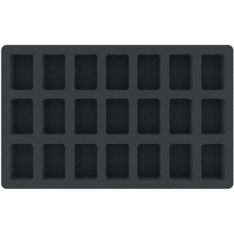IG035A001 foam tray for Really Useful Boxes - 21 miniatures
